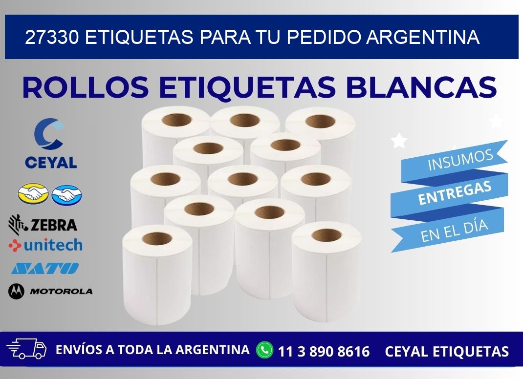 27330 ETIQUETAS PARA TU PEDIDO ARGENTINA