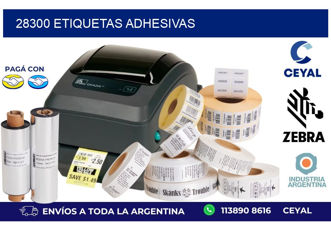 28300 ETIQUETAS ADHESIVAS