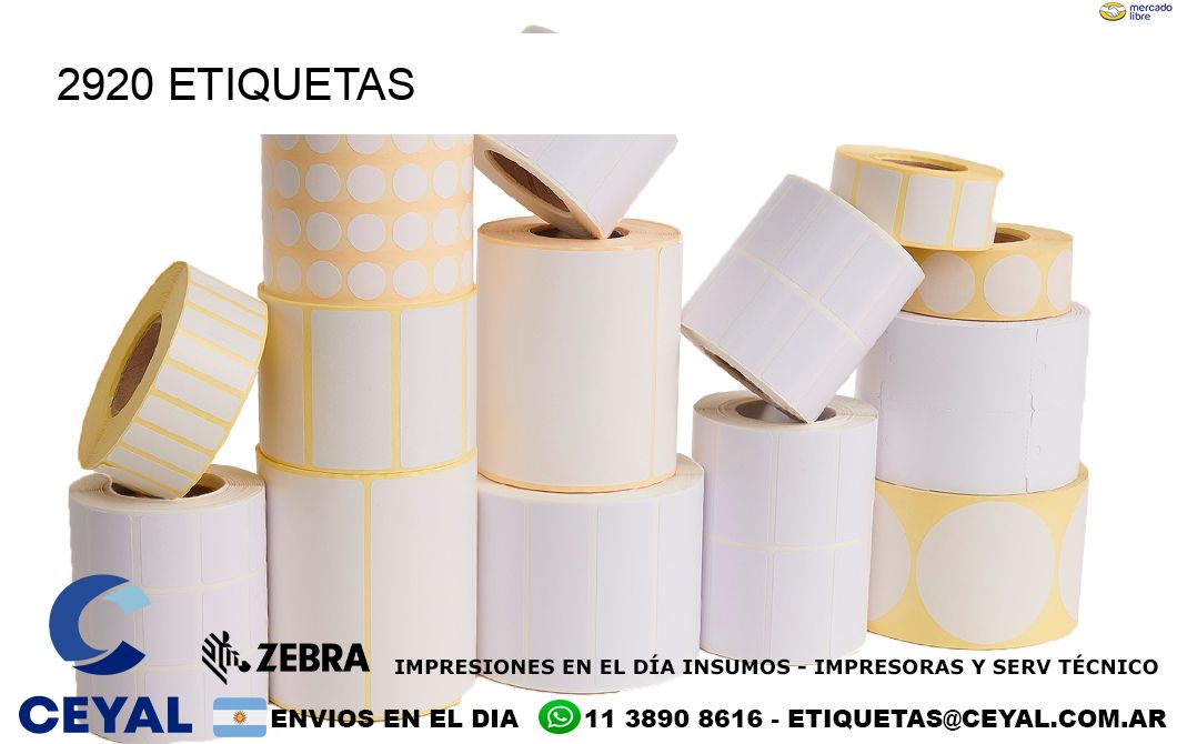 2920 ETIQUETAS