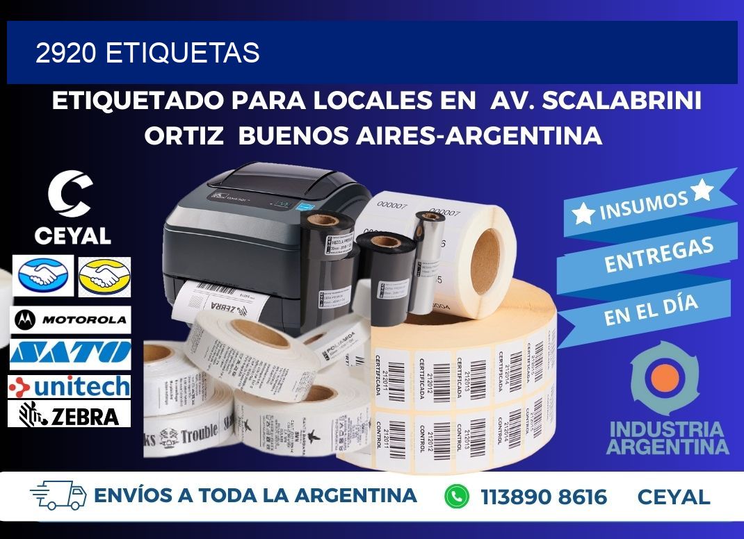 2920 ETIQUETAS
