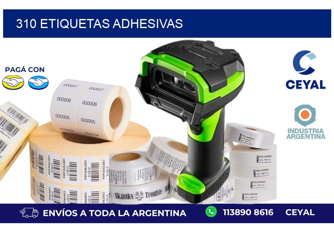 310 ETIQUETAS ADHESIVAS