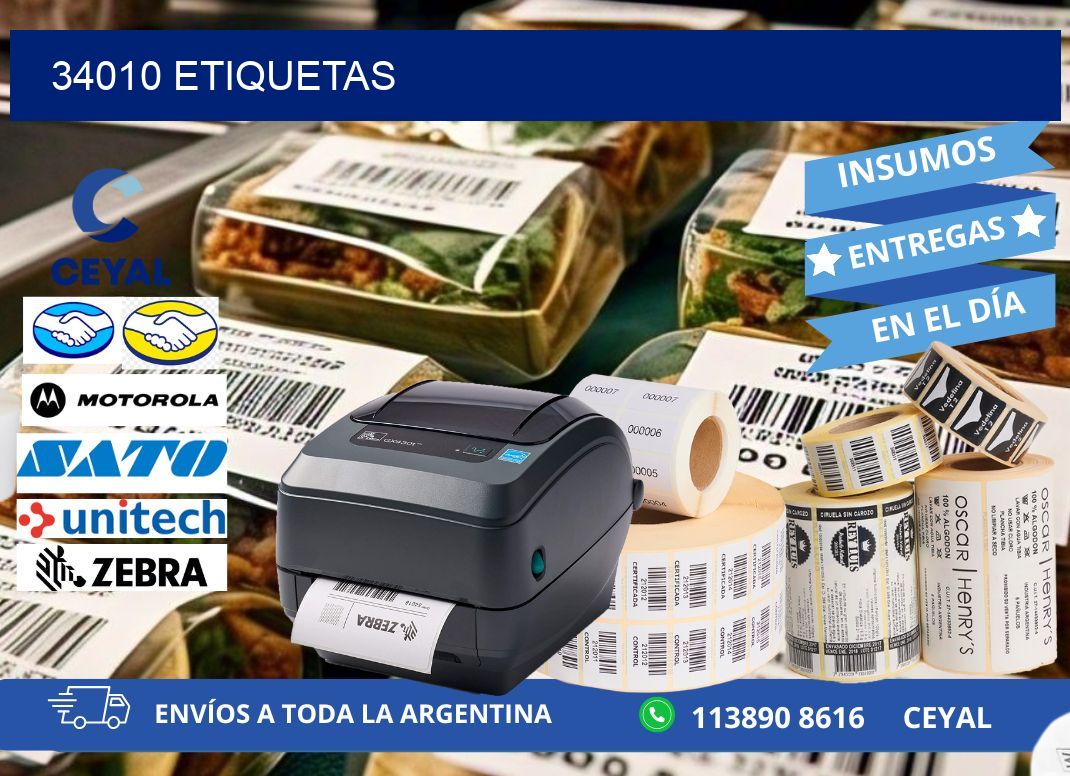 34010 ETIQUETAS