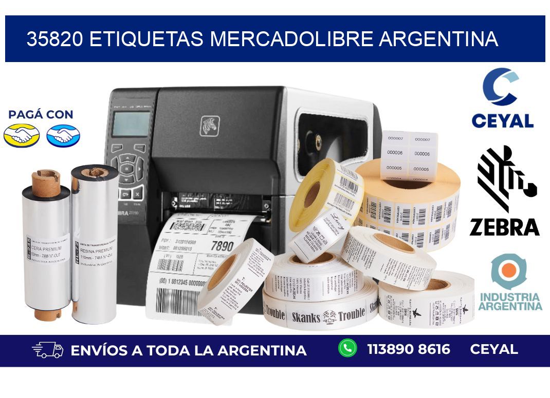 35820 ETIQUETAS MERCADOLIBRE ARGENTINA