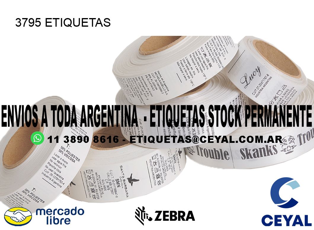 3795 ETIQUETAS