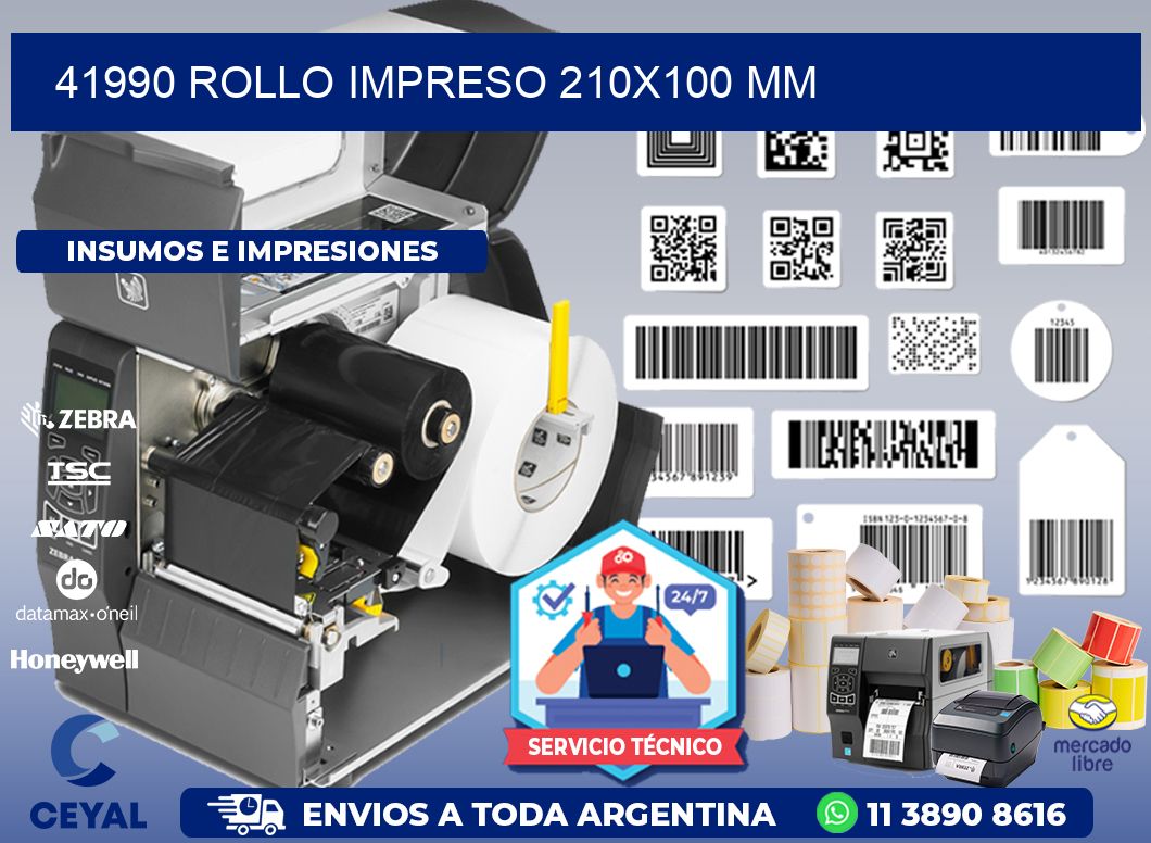41990 ROLLO IMPRESO 210x100 mm