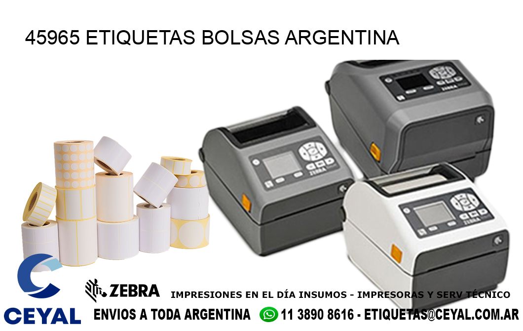 45965 ETIQUETAS BOLSAS ARGENTINA