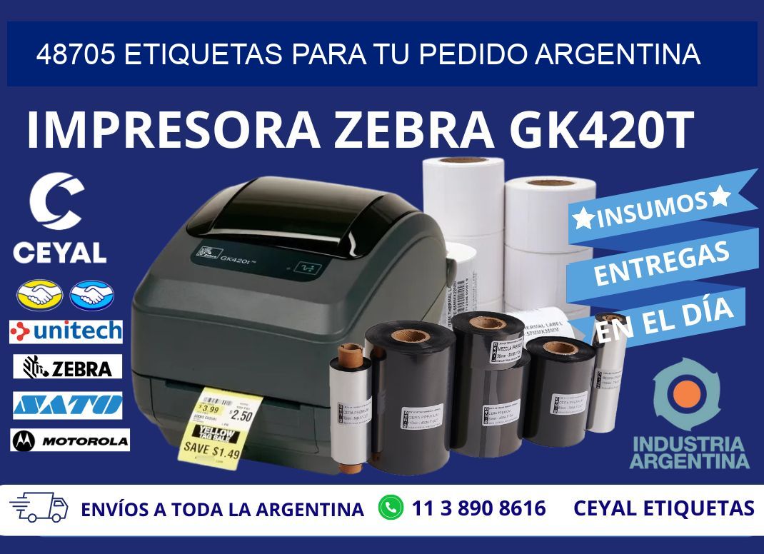 48705 ETIQUETAS PARA TU PEDIDO ARGENTINA