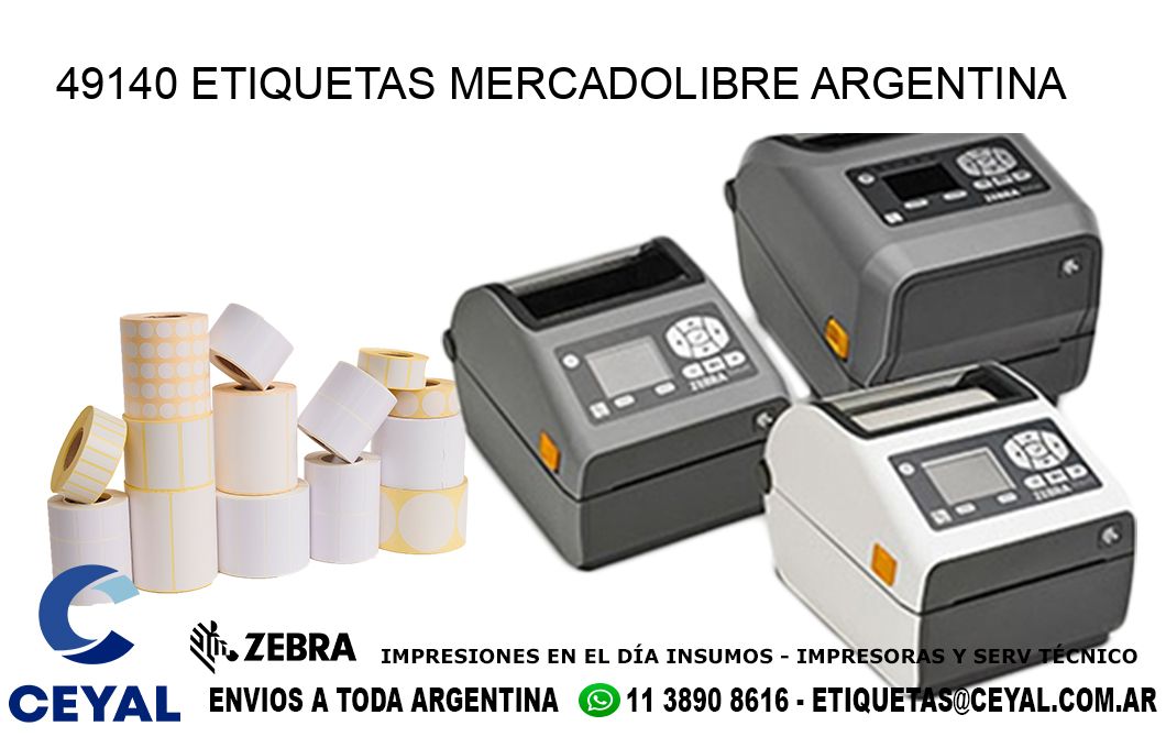 49140 ETIQUETAS MERCADOLIBRE ARGENTINA