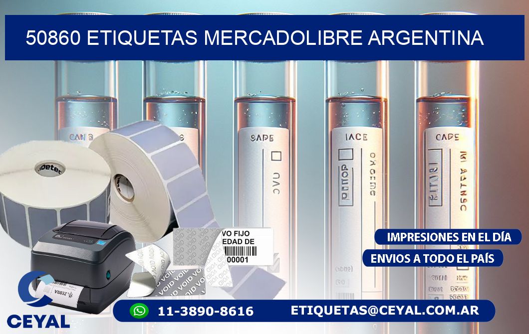 50860 ETIQUETAS MERCADOLIBRE ARGENTINA