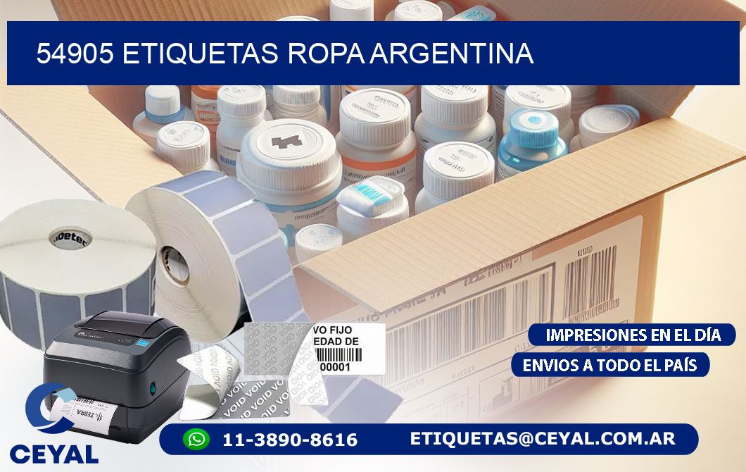 54905 ETIQUETAS ROPA ARGENTINA