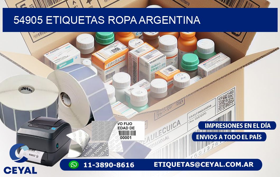 54905 ETIQUETAS ROPA ARGENTINA