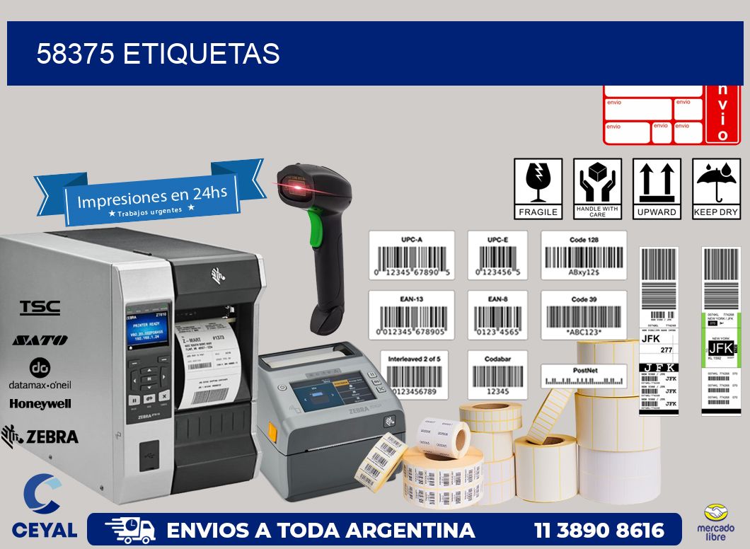 58375 ETIQUETAS