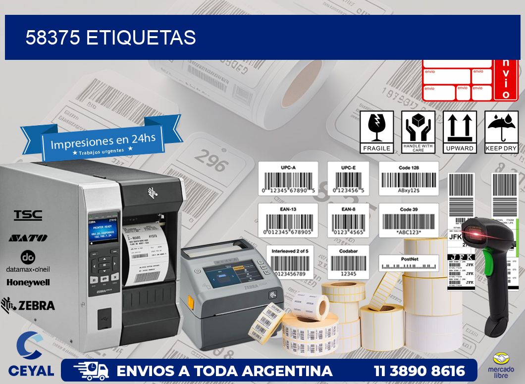 58375 ETIQUETAS