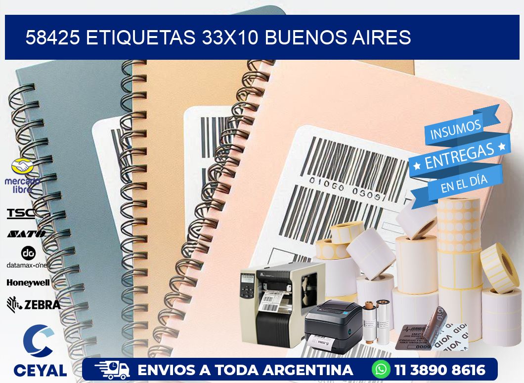 58425 ETIQUETAS 33x10 buenos aires