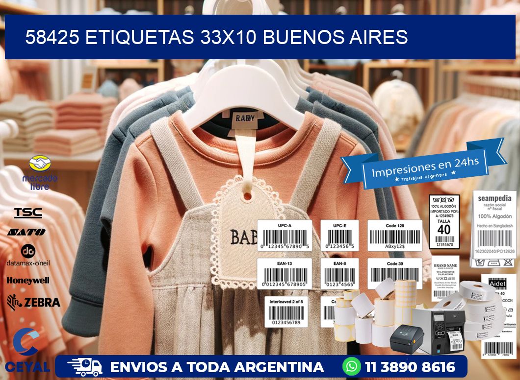 58425 ETIQUETAS 33x10 buenos aires