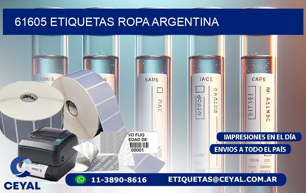61605 ETIQUETAS ROPA ARGENTINA