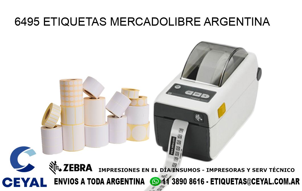 6495 ETIQUETAS MERCADOLIBRE ARGENTINA
