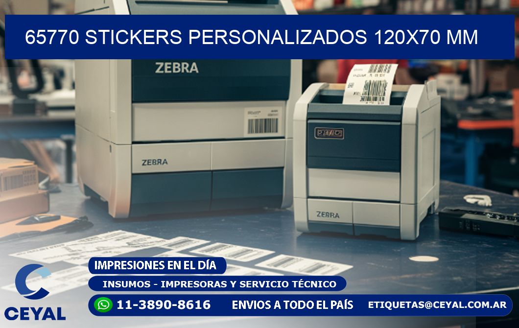65770 STICKERS PERSONALIZADOS 120x70 mm