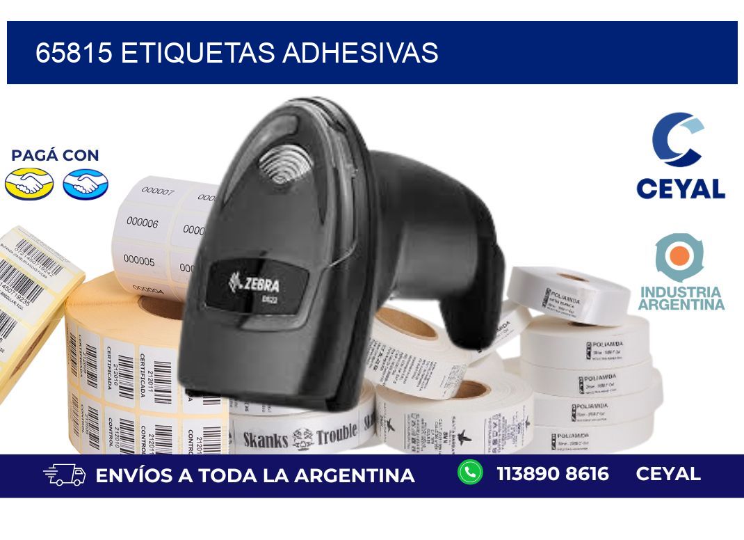 65815 ETIQUETAS ADHESIVAS