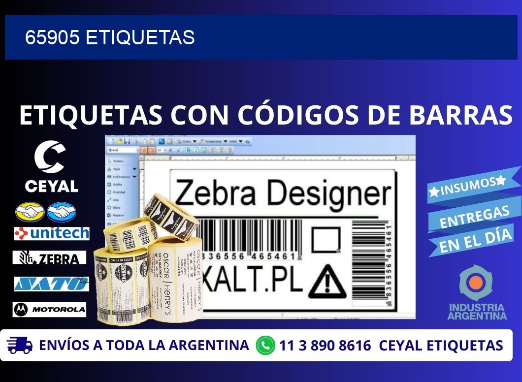65905 ETIQUETAS