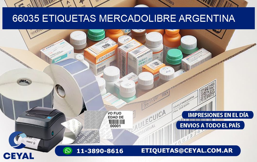 66035 ETIQUETAS MERCADOLIBRE ARGENTINA
