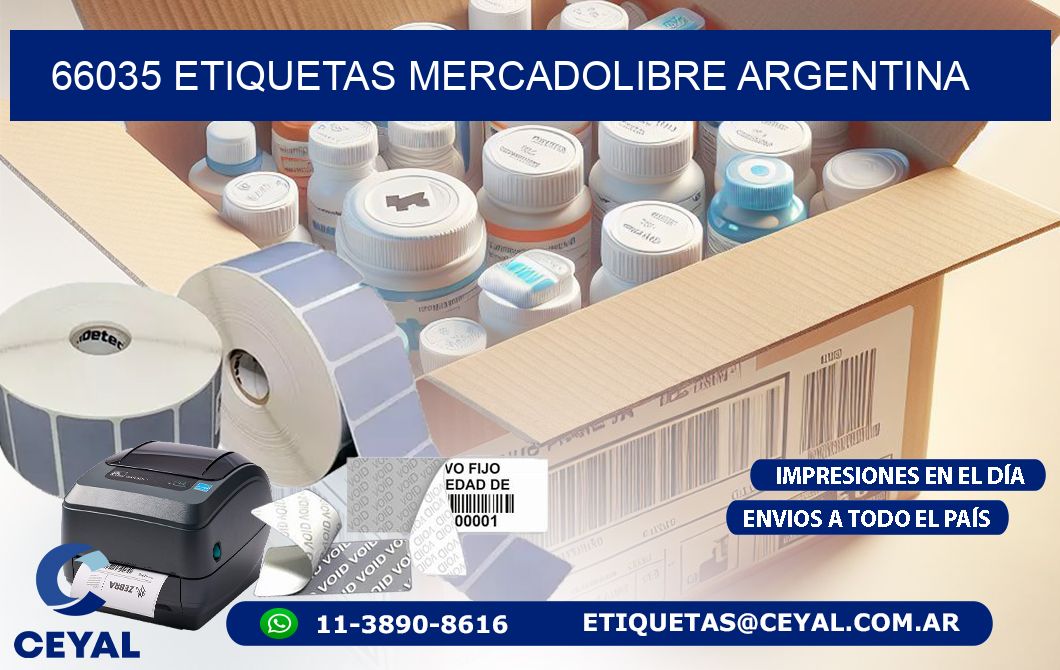 66035 ETIQUETAS MERCADOLIBRE ARGENTINA