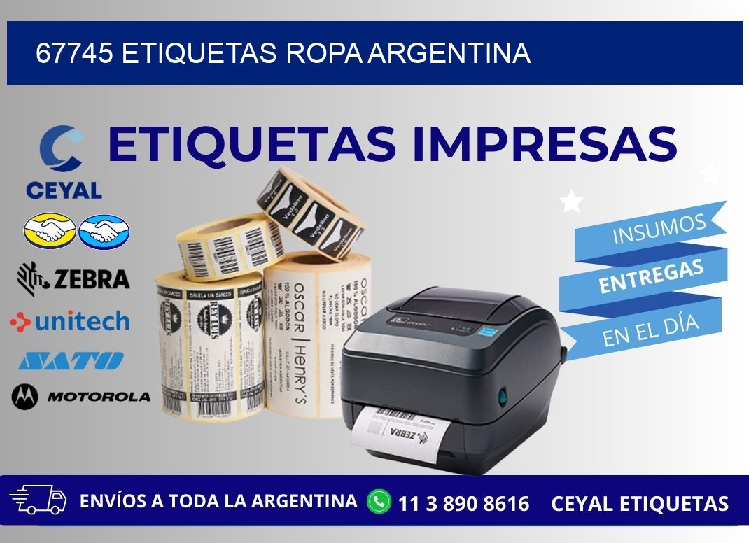 67745 ETIQUETAS ROPA ARGENTINA