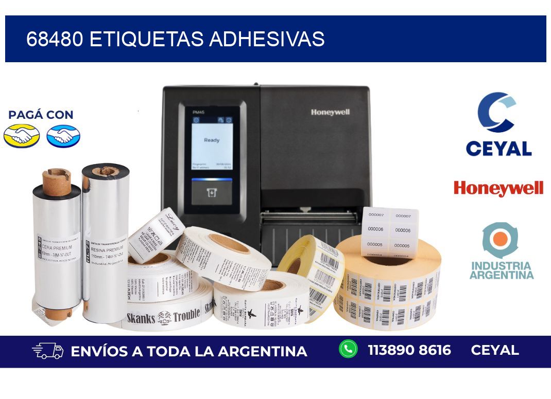68480 ETIQUETAS ADHESIVAS