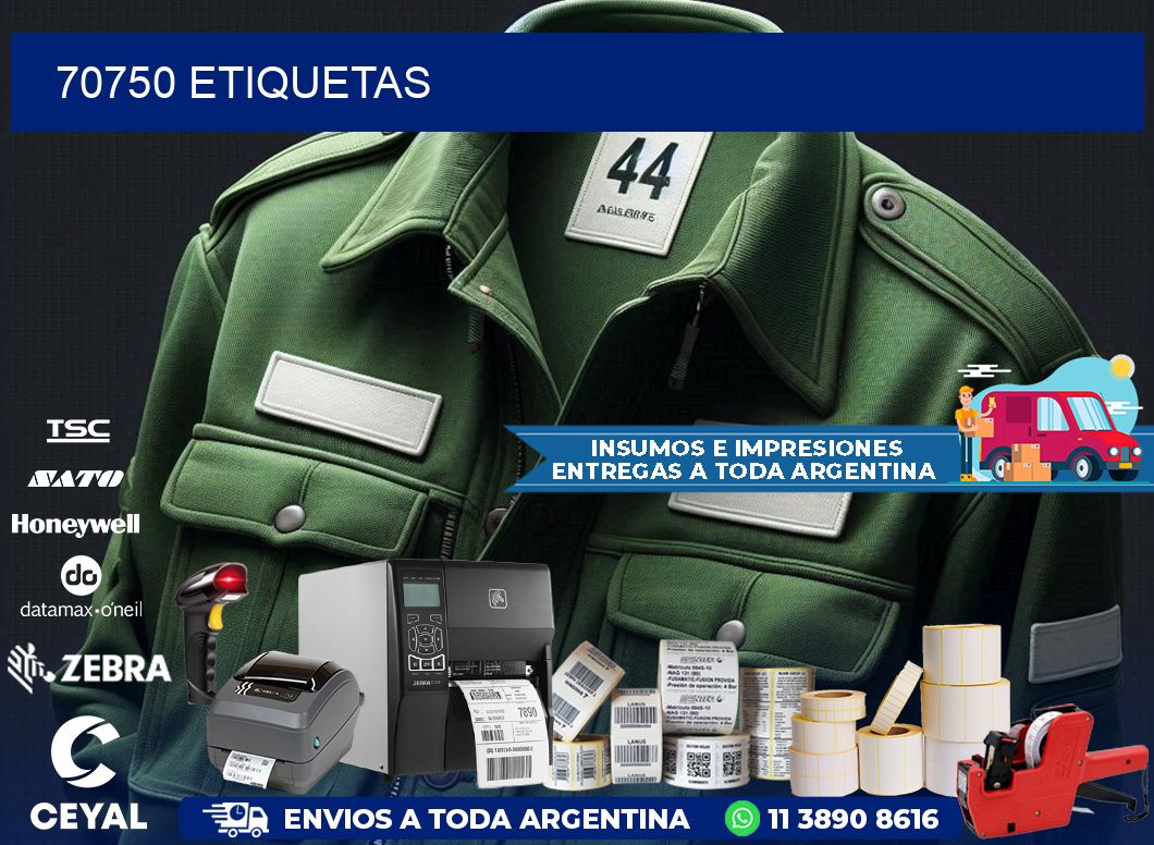 70750 ETIQUETAS