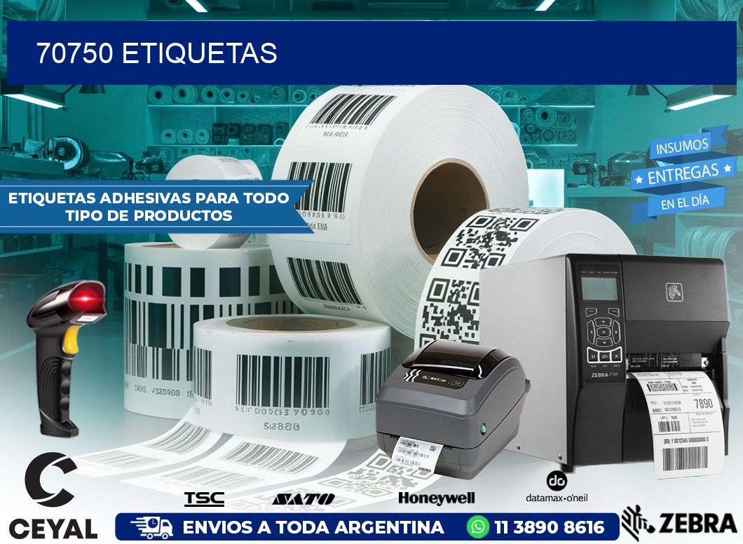 70750 ETIQUETAS