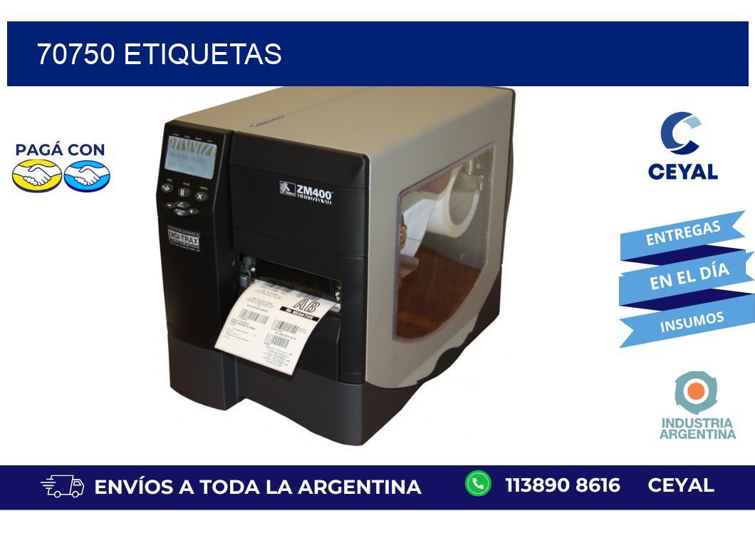 70750 ETIQUETAS