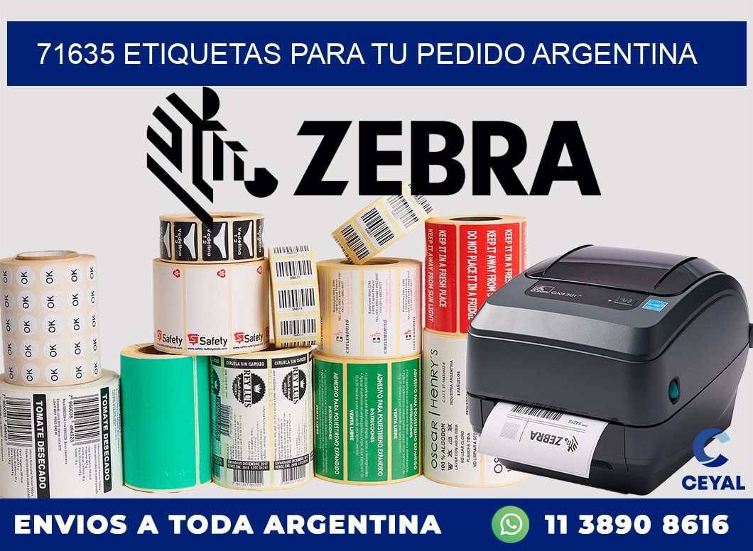 71635 ETIQUETAS PARA TU PEDIDO ARGENTINA