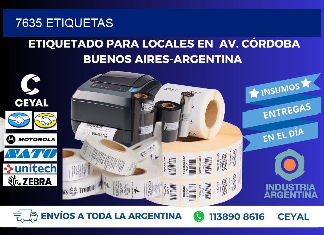 7635 ETIQUETAS