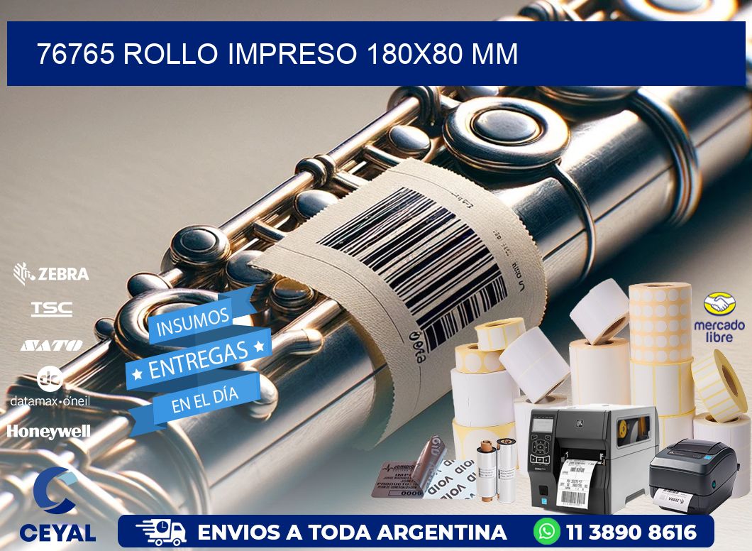 76765 ROLLO IMPRESO 180x80 mm