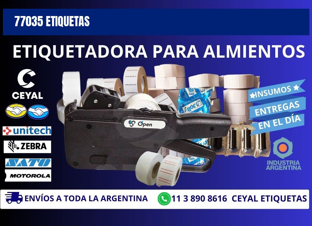77035 ETIQUETAS