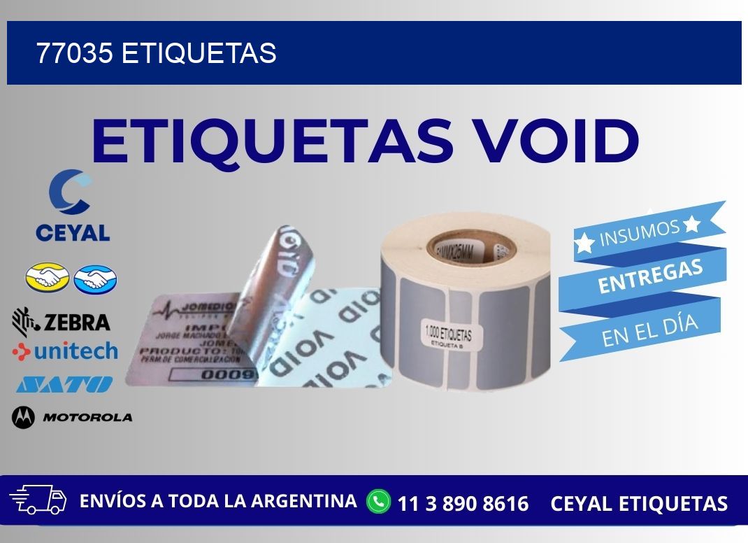 77035 ETIQUETAS