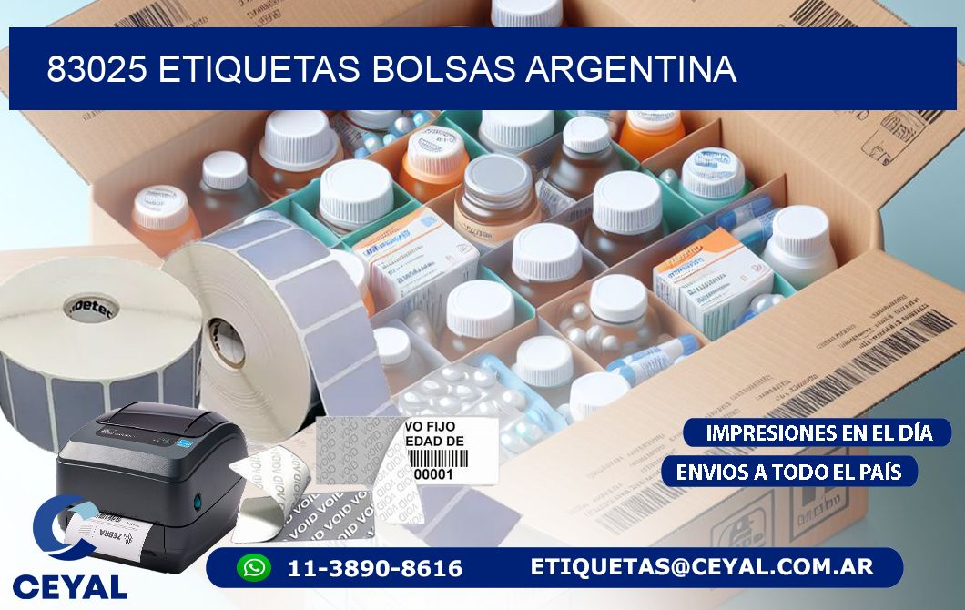 83025 ETIQUETAS BOLSAS ARGENTINA