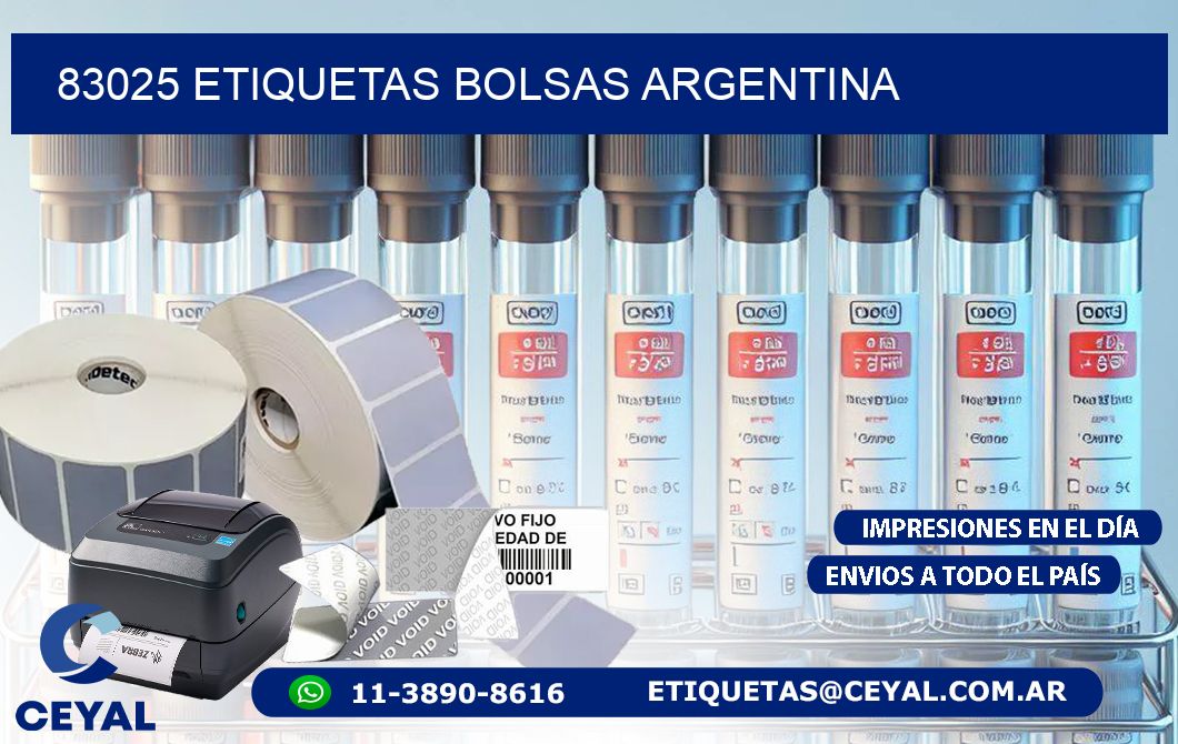 83025 ETIQUETAS BOLSAS ARGENTINA