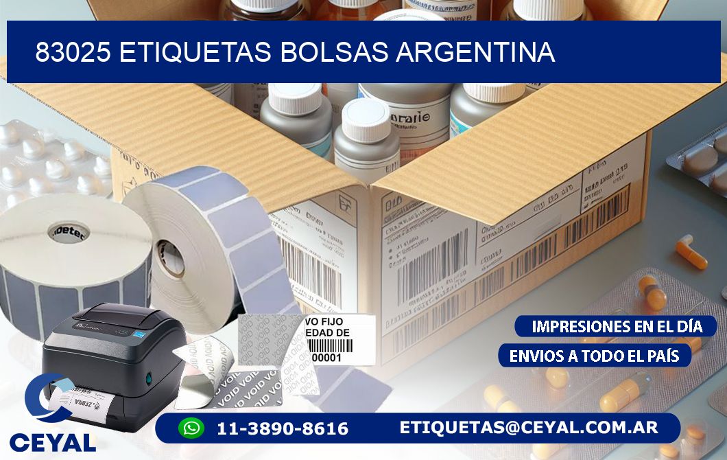 83025 ETIQUETAS BOLSAS ARGENTINA