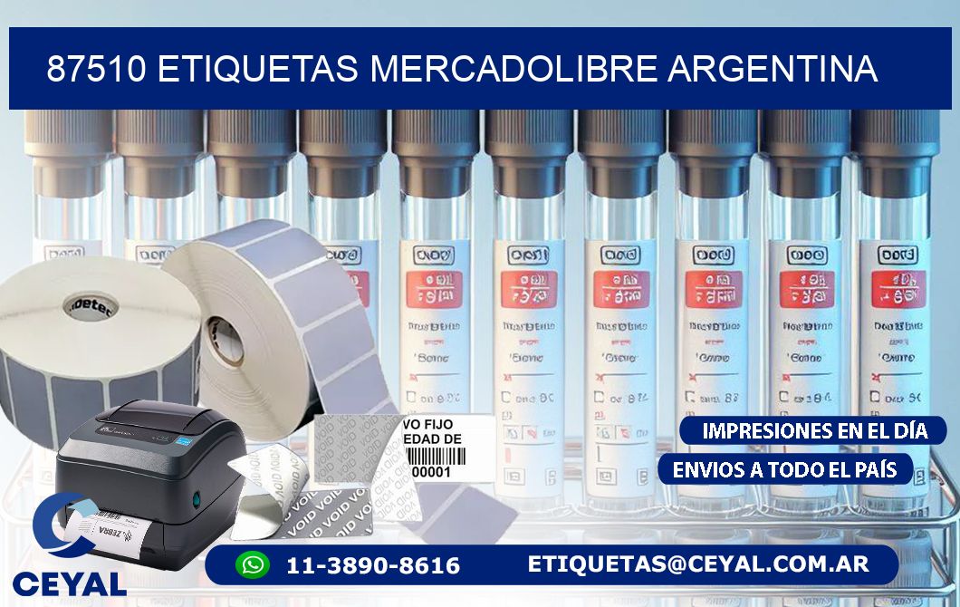 87510 ETIQUETAS MERCADOLIBRE ARGENTINA
