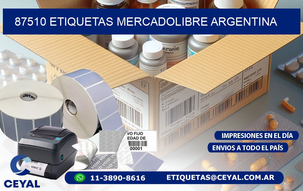 87510 ETIQUETAS MERCADOLIBRE ARGENTINA
