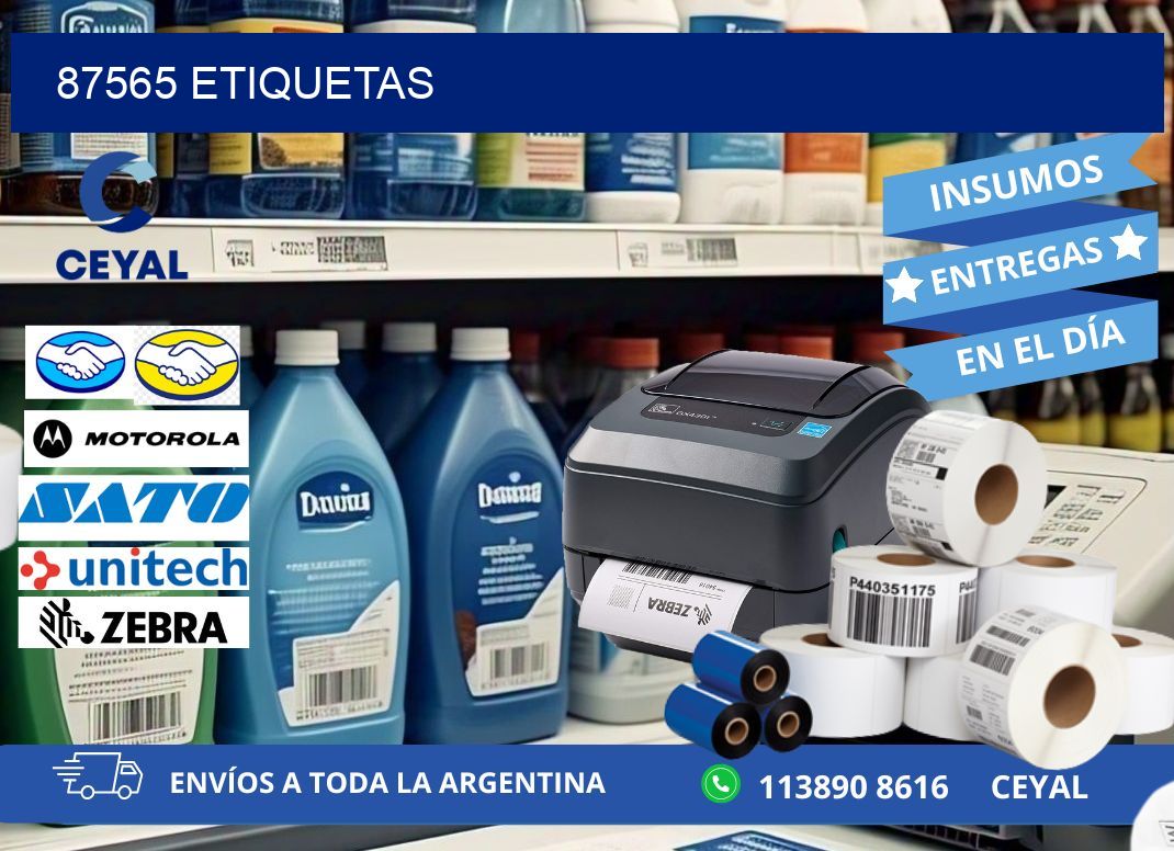 87565 ETIQUETAS