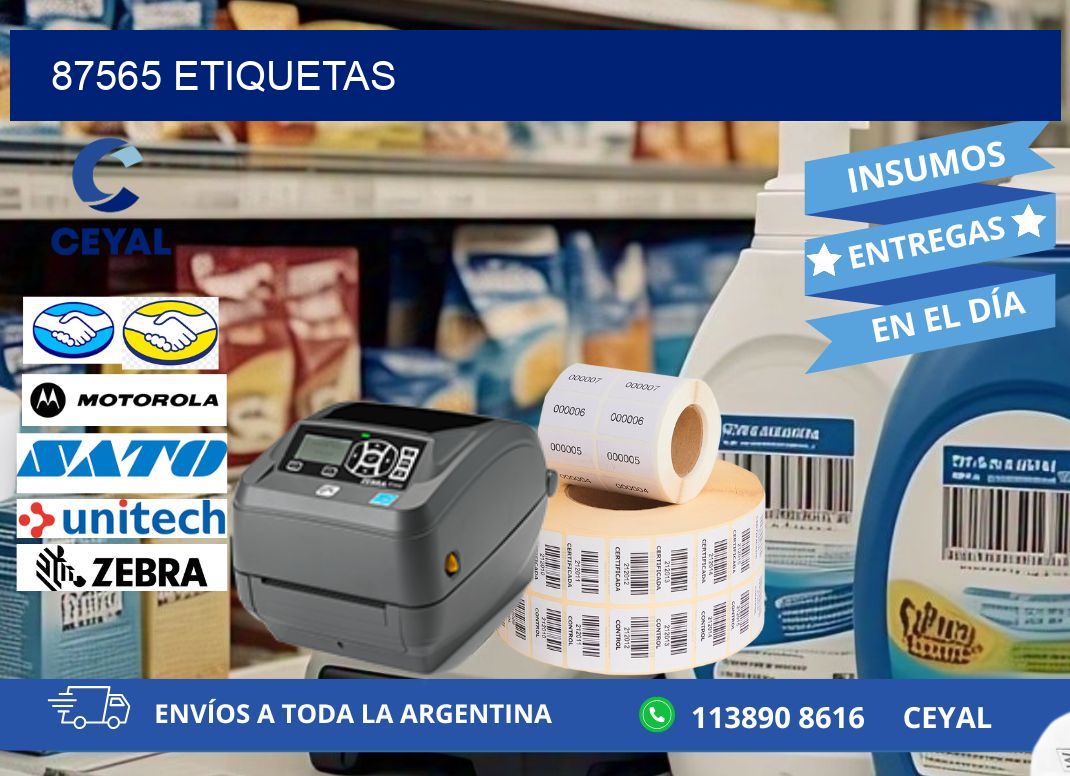 87565 ETIQUETAS