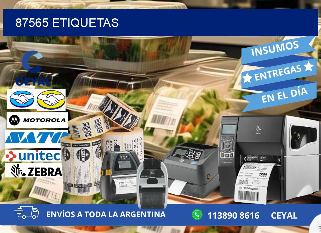 87565 ETIQUETAS