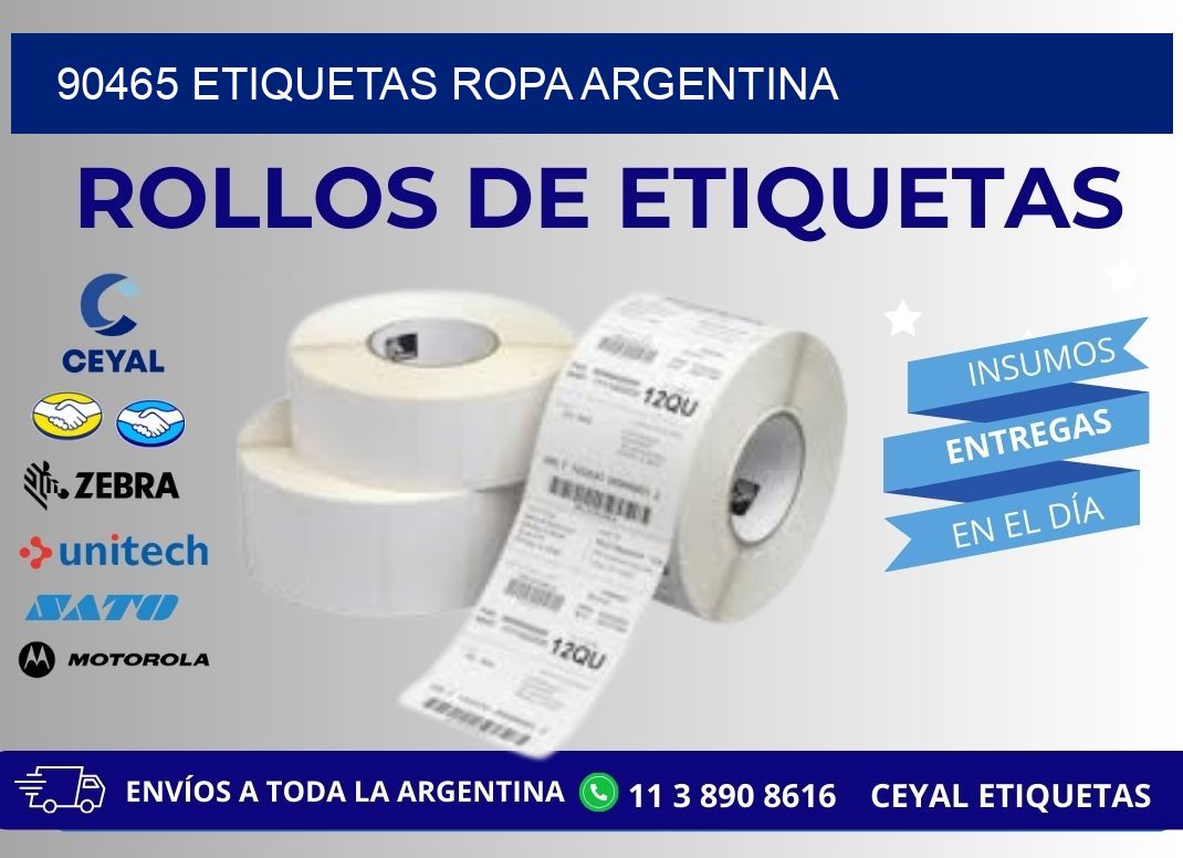 90465 ETIQUETAS ROPA ARGENTINA