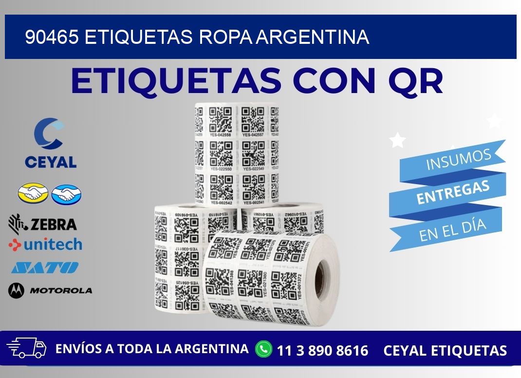 90465 ETIQUETAS ROPA ARGENTINA
