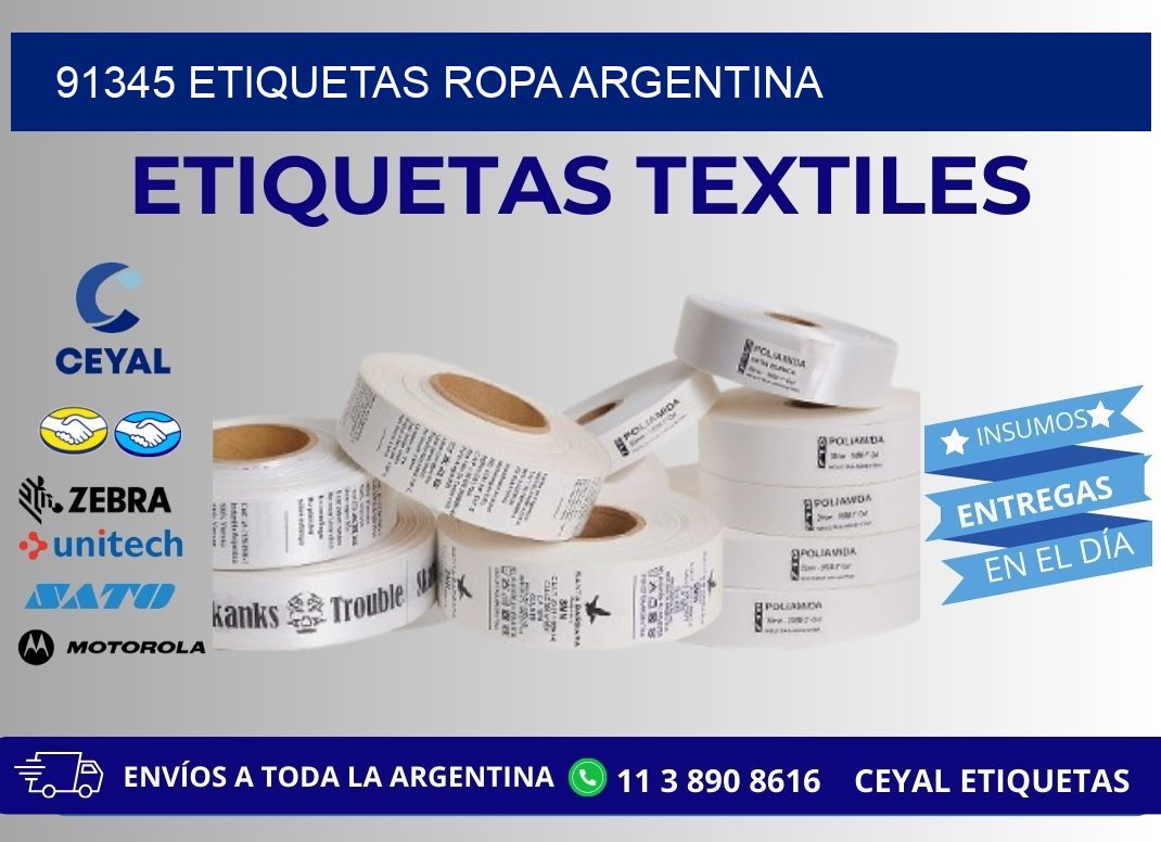 91345 ETIQUETAS ROPA ARGENTINA