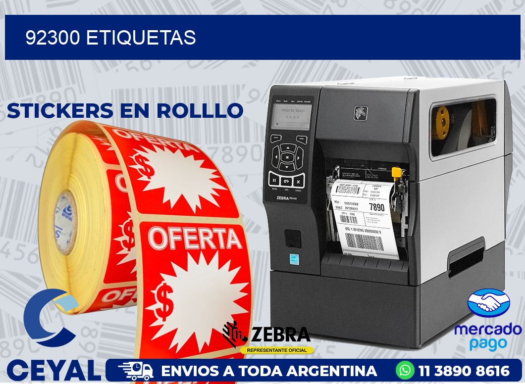 92300 ETIQUETAS
