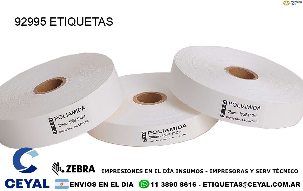 92995 ETIQUETAS
