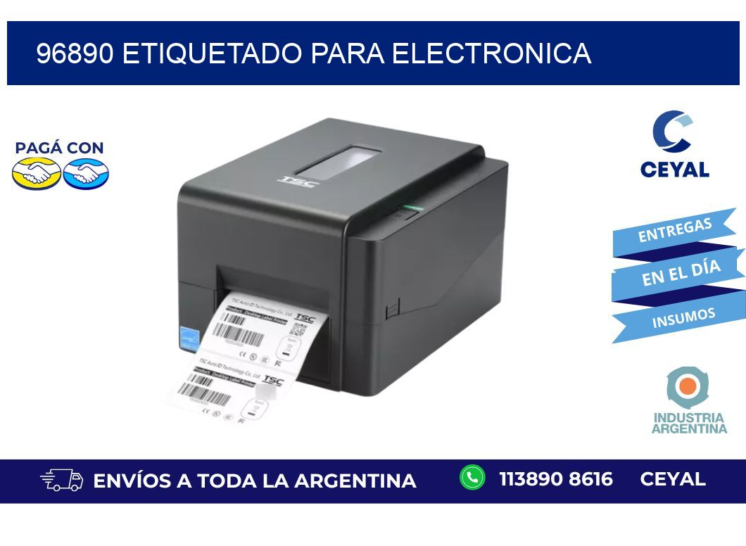 96890 ETIQUETADO PARA ELECTRONICA